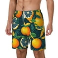 thumbnail image 2 of Uemuo Fresh Orange Pattern Mens Swim Trunks Quick Dry Board Shorts with Mesh Lining, Stretch Beach Shorts Quick Dry No-Chafing Board Shorts-3X-Large, 2 of 9