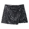 thumbnail image 5 of Elegant Beaded Festival Mini Skirt, Sparkly High Waisted Stretchy Bodycon, Shimmering Bow Front Party Ready Night Out Clubwear, 5 of 5