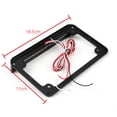 thumbnail image 2 of Universal Motorcycle 6" LED License Plate Frame With LED Tail Brake Light Black, 2 of 4