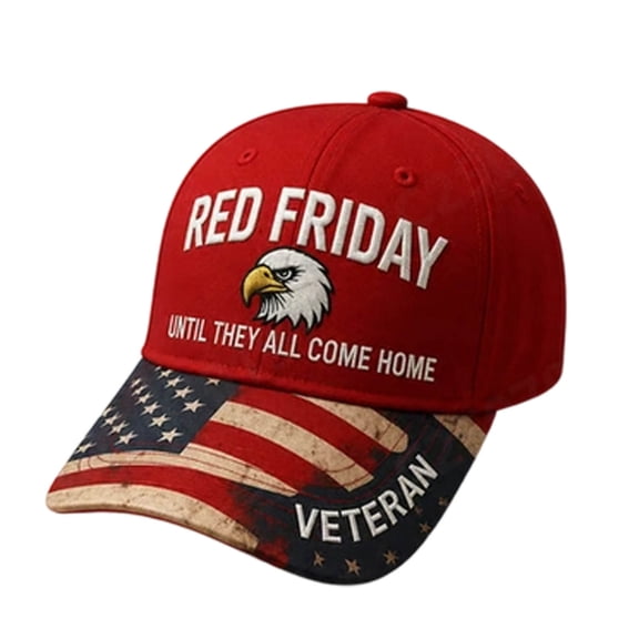 YAWUBT Red Friday Baseball Cap Until They All Come Home Flag Patriotic Hat For Men Women Support Our Troops Military Gift