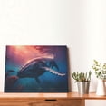 thumbnail image 4 of Daiia Sunshine Ocean Whale Print Canvas Decorative Picture – 30x40in Artistic Wall Art, Ready-to-Hang Canvas Print for Living Room（Horizontal）, 4 of 6
