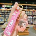 thumbnail image 2 of Creativo acrílico lindo pequeño tigre llavero Animal arena movediza colgante cristal creativo regalo coche llavero pareja regalo al por mayor xuanjing unisex, 2 of 2
