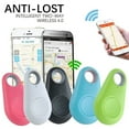 thumbnail image 2 of Mini Mode Intelligent Chien Animal de Compagnie Bluetooth GPS Traqueur Dispositif Anti-Perte Alarme Étiquette Sans Fil Sac Enfant Portefeuille Localisateur de Clés pour Enfant Rose-A, 2 of 6
