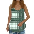 thumbnail image 2 of QUINDOS Tank Tops for Women 2025 Yoga Green Summer Casual Fashion Printed Loose Round Neck Sleeveless Womens Camisoles 2025, 2 of 5