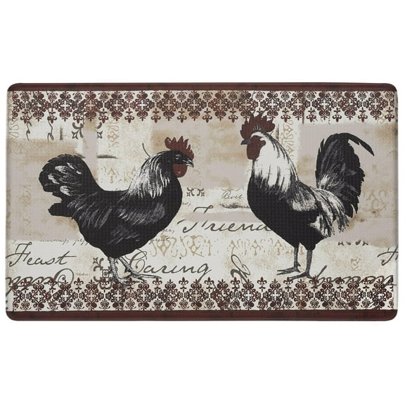 Simple Elegance by Ben&Jonah Anti-Fatigue Mat 18"W x 30"L - Rooster