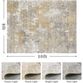 thumbnail image 2 of Modern Abstract Area Rug Carpet X Rugs for Living RoomMachine Washable Rugs for Bedroom Dining Living Room Rug Grey MultiColor, 2 of 7