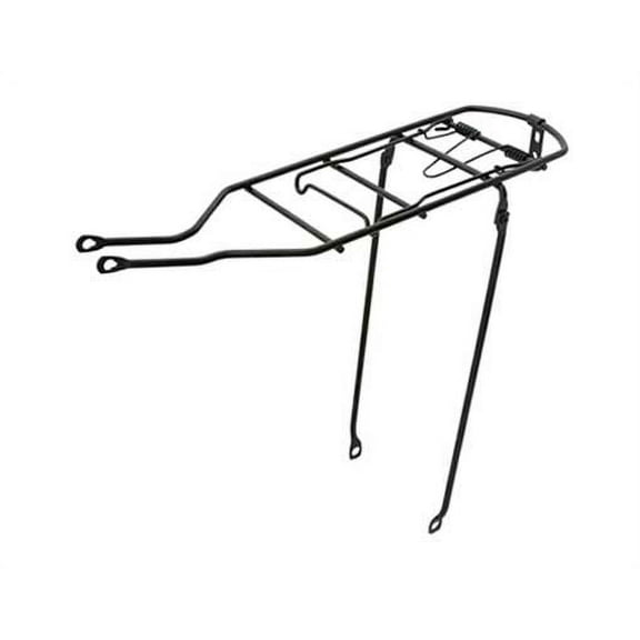 Alta Steel 26" Bike Rear Rack Bicycle Carrier, 6 3/8in W x 19 1/2in L (Black)