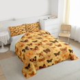 thumbnail image 3 of Feelyou Kids Cartoon Butterfly Queen Comforter Set, Dreamy Animal Bedding Sets, Vintage Fashion Style Reversible Bedding Comforter Set, Lightweight Room Decor, 3 Pieces, 3 of 8