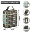 thumbnail image 3 of Tie Dye Insulated Lunch Bag Box Student Reusable Lunch Tote Bag with Side Pocket Lunch Box Containers Picnic Camping, 3 of 6
