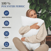 HALLEY Bed Pillows for Sleeping King Size Set of 2 - Premium Down Alternative, Hotel Quality, King Size Bed Pillows for Back, Stomach or Side Sleepers (20x35 Inches)