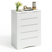 Asofer 6 Drawer Dresser, Chest of Drawers with Large Storage, White Dresser for Bedroom, Hallway