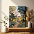 thumbnail image 6 of Vintage Countryside Path Floral Canvas Print, Wall Art for Living Room Bedroom Dining Room Office Entryway, 6 of 8