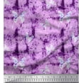 thumbnail image 1 of Soimoi Purple Silk Fabric Insect & Texture Fabric Prints by Yard 42 Inch Wide, 1 of 1