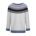 thumbnail image 4 of WEAIXIMIUNG Chandail Oversize pour Femmes Tricot Col Rond Manches Longues Tendance 2024, 4 of 7