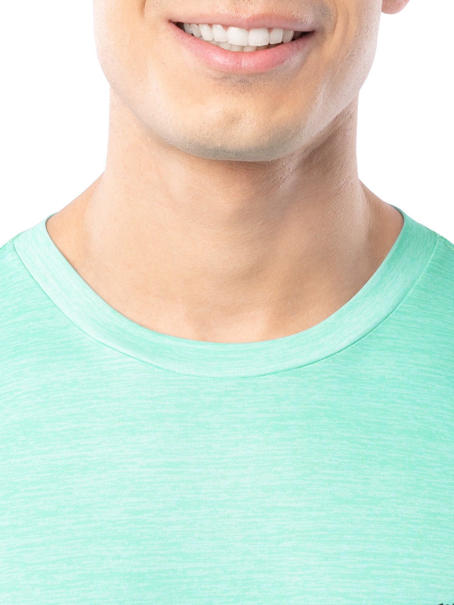 Fish N Vibe Men's Long Sleeve Performance UPF 30 Fishing Graphic Tee, Seafoam Cationic, S