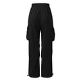 thumbnail image 4 of Quotay Kids Cargo Pants with Multiple Pockets for Boys and Girls Outdoor Casual Play Everyday Comfortable Trousers for Boys 5-14 Years Black,13-14 Years, 4 of 7