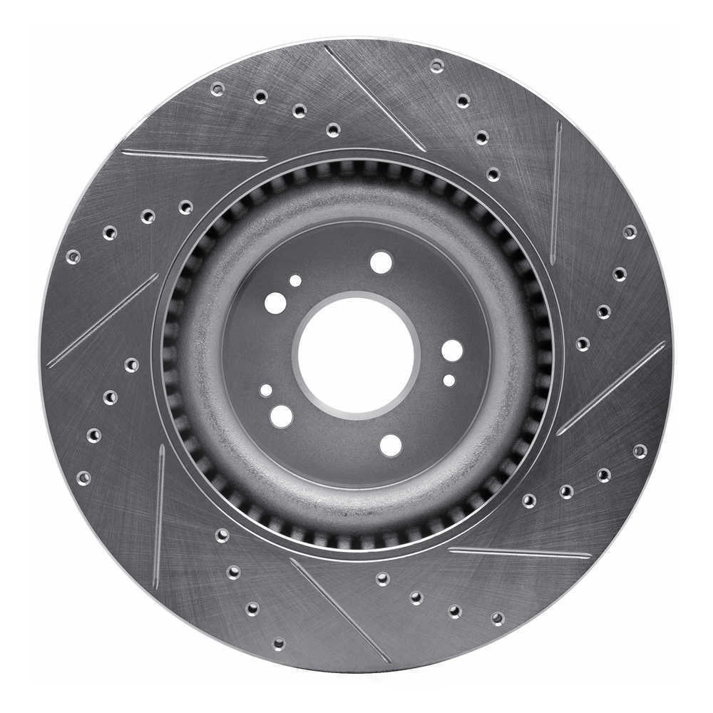 Dynamic Friction Company 631-03057L DFC Brake Rotor - Drilled And Slotted - Silver