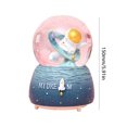 thumbnail image 3 of Decoración de bola de nieve de astronauta caja de música luminosa giratoria decoración de escritorio creativa, 3 of 3
