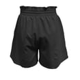 thumbnail image 4 of MIXUE Shorts For Women Summer Linen Solid Color Elastic High Waist Drawstring Casual Beach Shorts Activewear,Black,S, 4 of 4