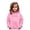 00#Pink1194, variant on Shinyii Girls Casual Hoodie Letter Print Pullover Hooded Sweatshirt, Black, Sizes 3-10