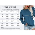 thumbnail image 6 of MOSHU Casual Womens Sweatshirts Crewneck Long Sleeve Tops Oversized Pullover Sweatshirt for Women, 6 of 10