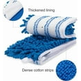 thumbnail image 3 of 3 Pieces Microfiber Flip Mop Refills Replacement Heads Double Sided Cleaning Pads Machine Washable Mop for Dry and Wet Kitchen Home Use, 3 of 5
