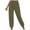 Army Green, variant on Samickarr Sweatpants for Women Fall Trendy Elastic High Waist Cinch Bottom Taper Leg Pants Lightweight Comfy Solid Color Casual Athletic Trousers with Multi Pockets