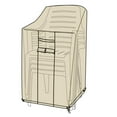 thumbnail image 2 of Deluxe Outdoor Stacking Chairs Cover, Sand, 2 of 2