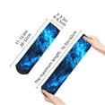 thumbnail image 2 of Uemuo Blue Fire Wolf Printed Crew Socks, Moisture-Wicking Socks, Athletic Socks for Men Breathable Cushion Socks Casual Sport Socks for Running Traveling, 2 of 6