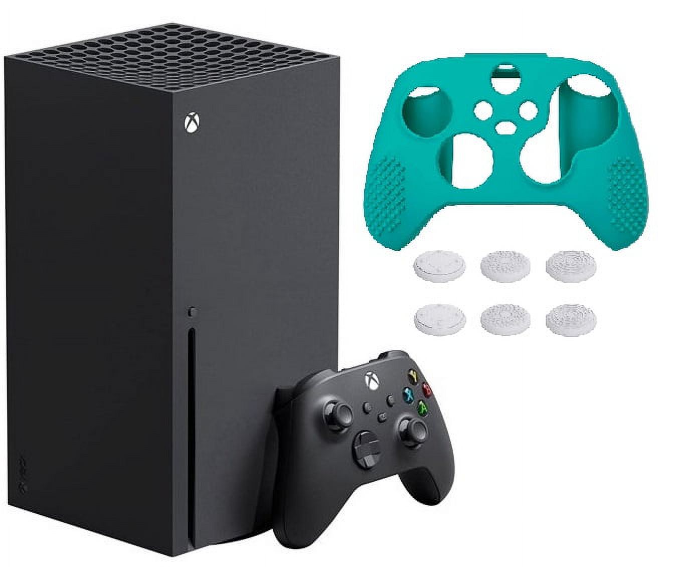2021 Newest - Xbox -Series -X- Gaming Console System- 1TB SSD Black X Version with Disc Drive W/Silicone Controller Cover Skin