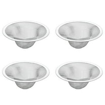 CRILSTYLEO 4Pcs Sink Filter Bathroom Stainless Steel Square Silver For Property Managers