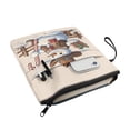 thumbnail image 2 of HELLHERO Polyester Book Cover Sleeve for Men Carrying Book Case with Handle Book Organzier Holder for Journal, Cowboy Snowman, 2 of 8