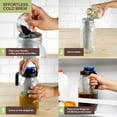 thumbnail image 6 of Modern Innovations Cold Brew Mason Jar (64 oz) Ice Coffee Making at Home, 2 Quart Cold Brew Maker for Iced Coffee and Tea, Cold Brew Glass Pitcher with Stainless Steel Filter, Cold Brew Coffee Maker, 6 of 7