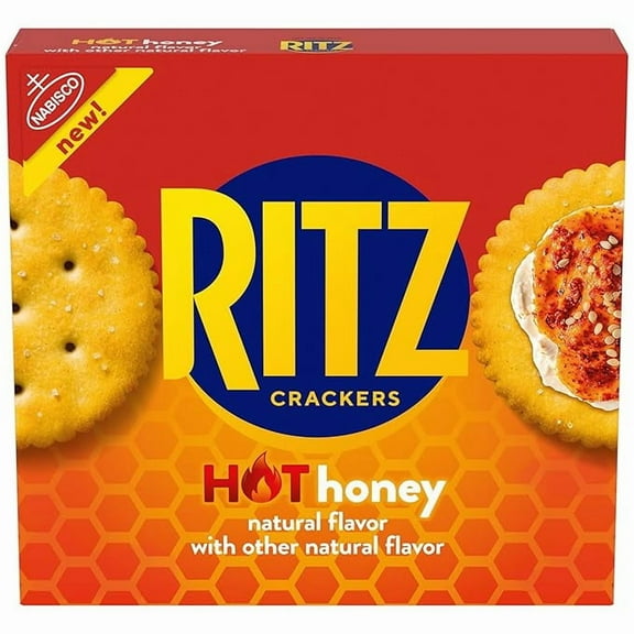 1x RITZ Hot Honey Crackers, Snacks for Kids and Adults, Lunch Snacks, 13.7 oz