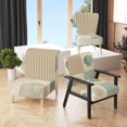 thumbnail image 2 of Designart "Beach Treasures Collage I" Upholstered Traditional Accent Chair - Arm Chair, 2 of 5
