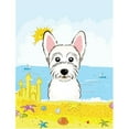 thumbnail image 1 of Westie Été Plage Drapeau Jardin, 1 of 1