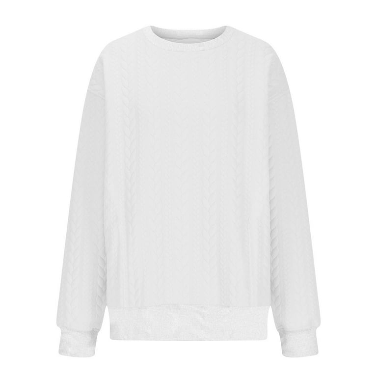 トップス juvyy JWZUY Kids' Long Sleeve Crewneck Sweater Cute Fall Knit