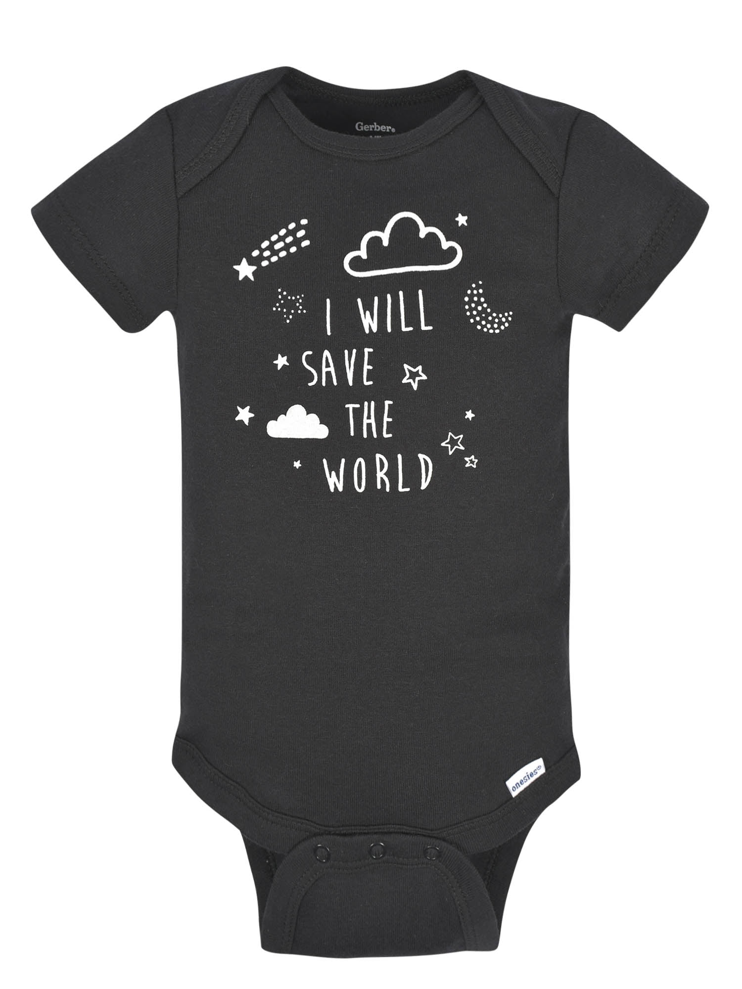 Gerber Baby Boy Short Sleeves Onesies Bodysuits, 8-Pack, Sizes Newborn-12M