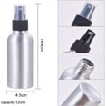 thumbnail image 2 of Paquete de 10 botellas de aluminio con atomizador de niebla fina de 120 ml (4 oz) y atomizadores recargables de metal. Botellas vacías con atomizador., 2 of 8