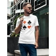thumbnail image 2 of Playing Cards Symbols T-Shirt Men -Image by Shutterstock, Male x-Large, 2 of 4