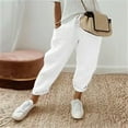 thumbnail image 1 of MKLEKYY Jeans pour Femmes Pantalon Décontracté Multicolore Grande Taille Beige, 1 of 4