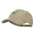 thumbnail image 2 of Boxer Dog Embroidered Washed Cotton Twill Cap - Khaki OSFM, 2 of 5