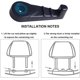 thumbnail image 2 of BEMS-2 ganchos para coche Ganchos ocultos para reposacabezas de asiento de coche Coche SUV Camión General, 2 of 3