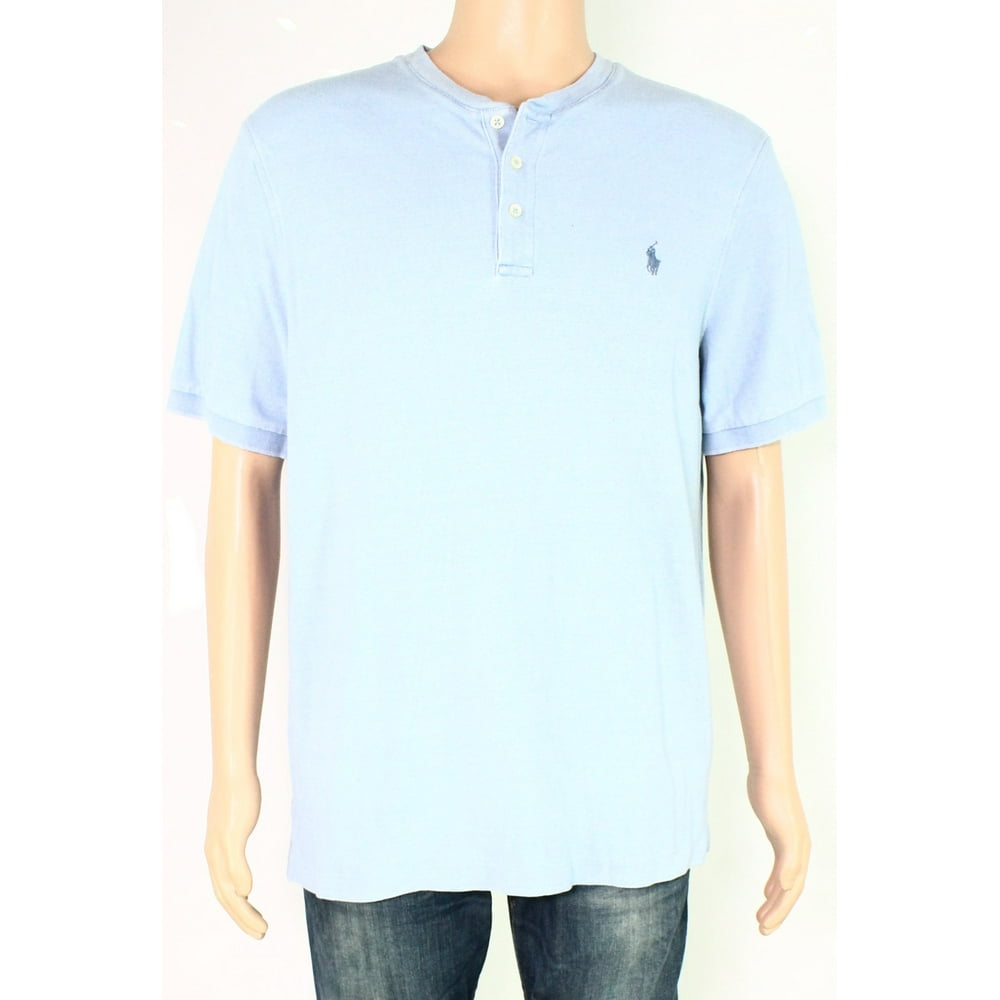 Polo Ralph Lauren Mens TShirt Large Henley Short Sleeve L Walmart
