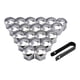 thumbnail image 3 of 20 tapas para tuercas de rueda de coche, protección para tornillos de neumáticos, tuercas de rueda Plata 19mm, 3 of 9