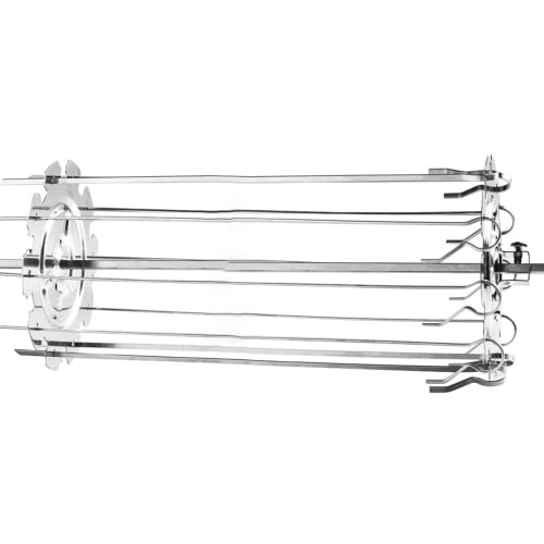 10x BBQ Kebab Cage Rotisserie Skewers Stainless Steel Grill For Roaster Oven HS 