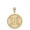 Yellow, variant on 10k Yellow Gold Infinity Knot Celtic Cross Disc Pendant / Necklace (16 Inches)
