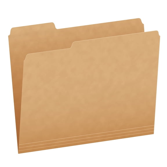 Pendaflex Heavy Duty File Folder 1/3-Cut Tab Assorted Letter Size Kraft 50/Box (1007030)