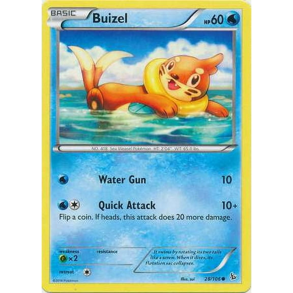 Pokemon Flashfire Buizel #28