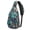Blue Leaf, variant on G4Free RFID Sling Bag for Adults, Small Crossbody Chest Shoulder Backpack for Men and Women, Hiking Daypack
